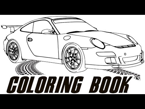 Exotic Super Sports Cars Coloring Book - Preview