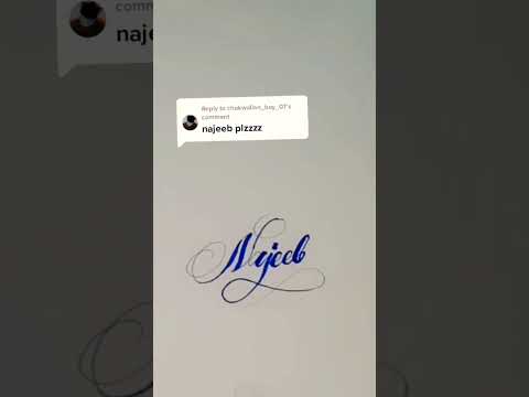 Najeeb name Calligraphy
