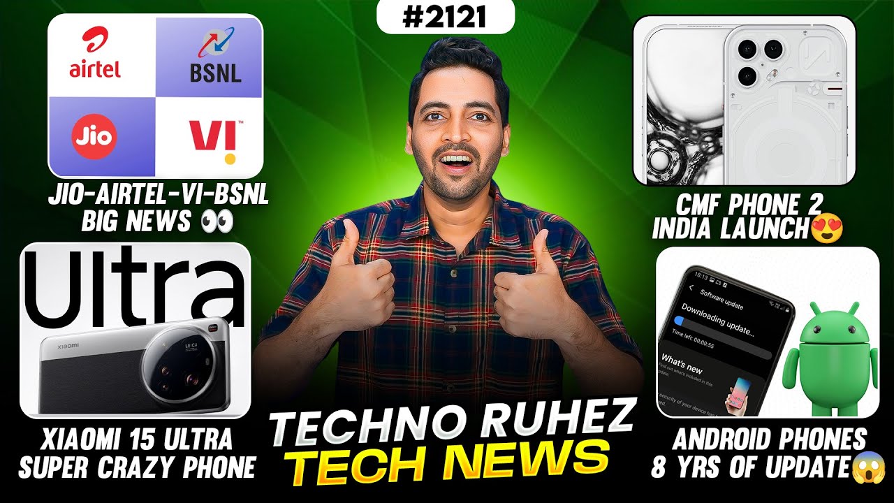 Jio-Airtel-Vi-BSNL Big News,CMF Phone 2 India Launch😍,Android Big News😱,vivo T4x Price,2nm Chip
