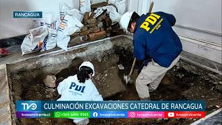 Culminan excavaciones en Catedral de Rancagua tras hallazgo de osamentas