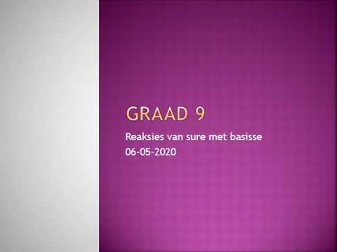 Fisiese Wetenskap GRAAD 9: 6 Mei 2020 - periode 6 (06096)