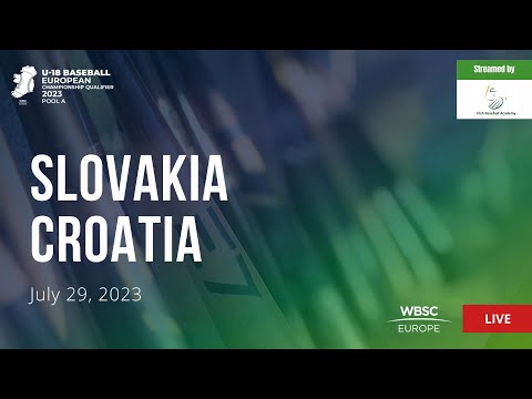 5 U-18 Baseball European Championship Qualifier IRL: Slovakia VS Croatia