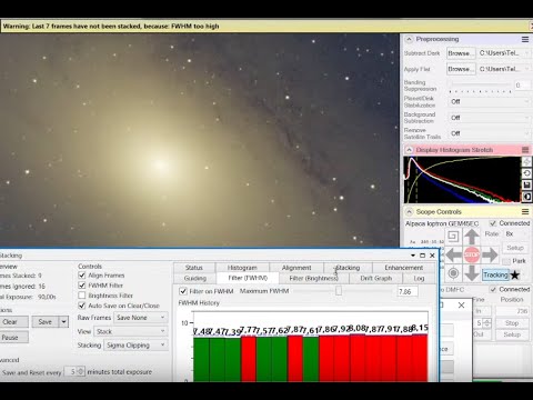 SharpCap Deep Sky Live Stacking