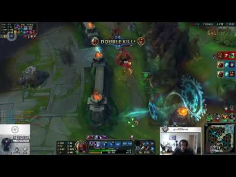 G2 Perkz - 1vs3 outplay with Zed - League of Legends