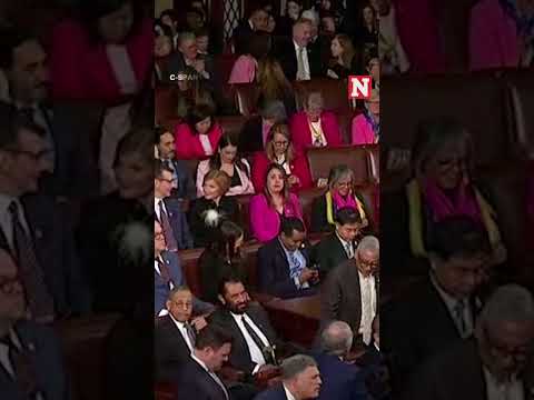 Democratic Lawmakers Wear Bright Pink At Trump's Congress Speech