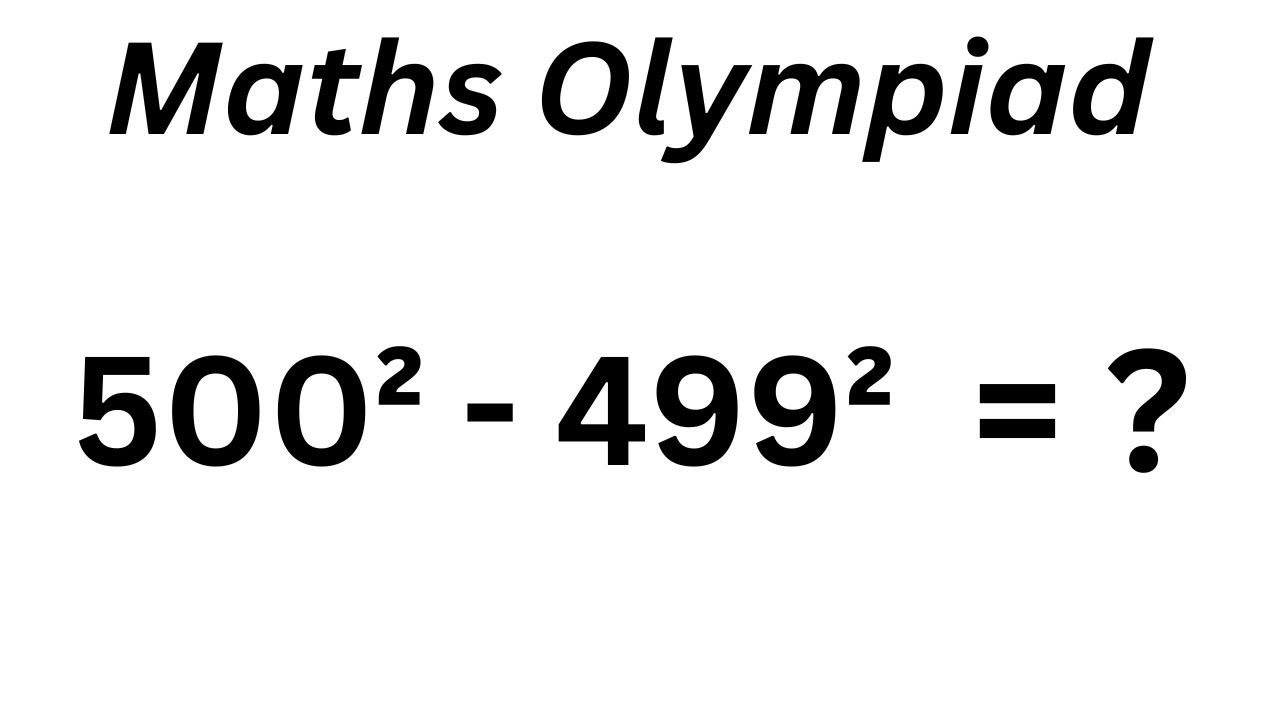 Math Olympiad Question | You should be able to solve this! / Maths Hub/AL Maths