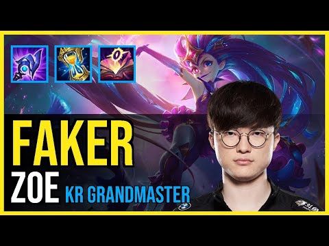 Faker - ZOE vs. PANTHEON Mid | KR Grandmaster