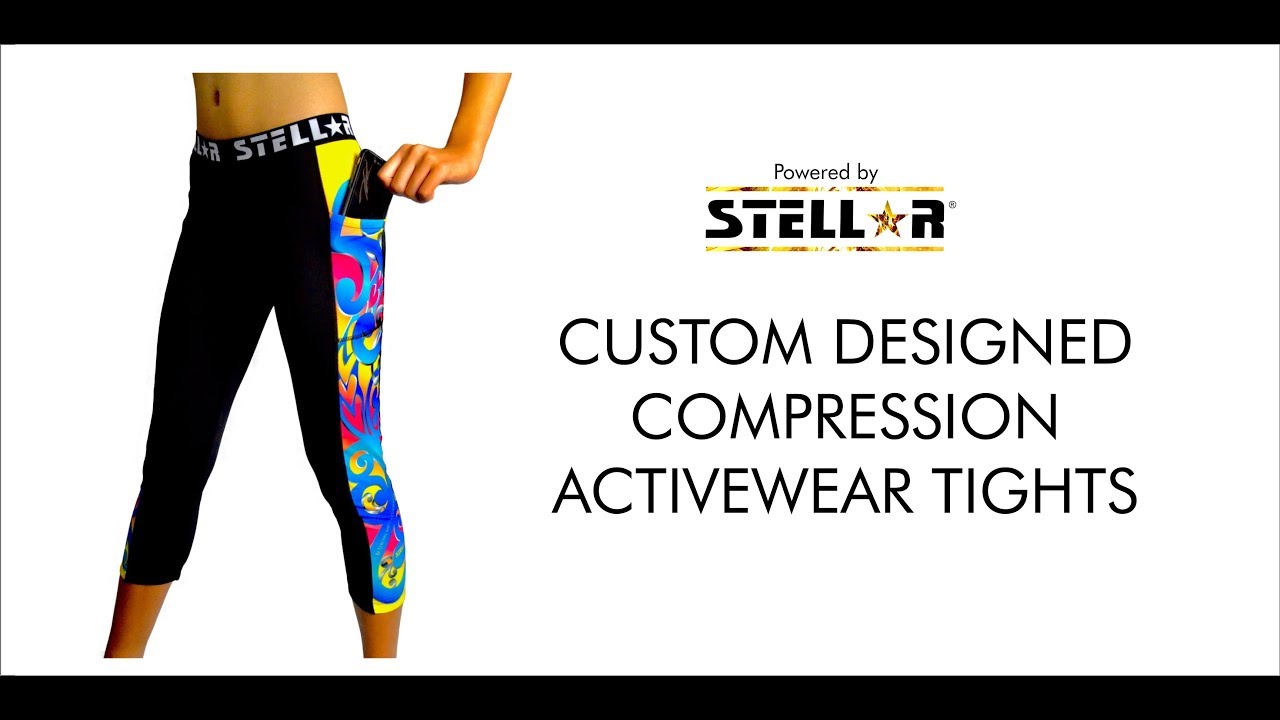 Compression Activewear Tights – Custom Designed to your Artwork specifications