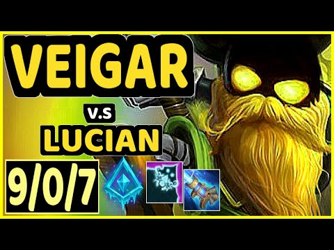 SACY (VEIGAR) vs LUCIAN - 9/0/7 KDA BOTTOM ADC CHALLENGER GAMEPLAY - BR