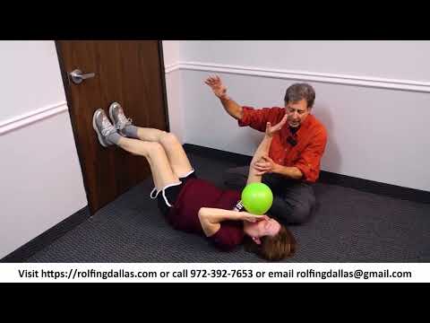4 Rolfing Exercise Strengthens Your Lower Back, Spine and Pelvis with the Help of a Balloon