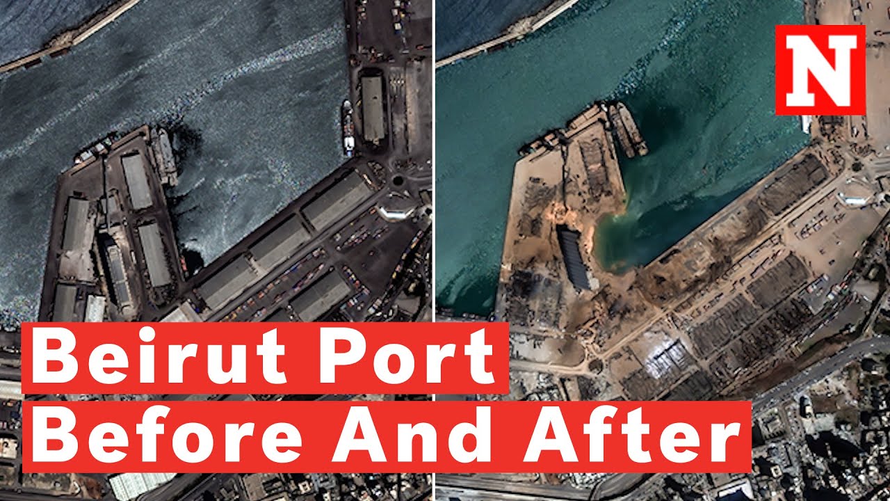 Beirut Explosion: Before And After Photos Of The Port Show Devastation In Lebanon Capital