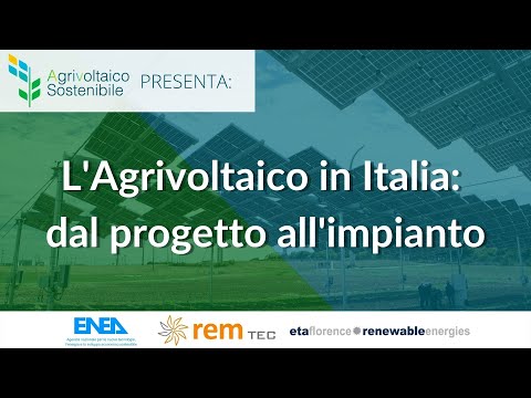 , title : 'Agrivoltaico in Italia: dal progetto all'impianto - Webinar #1'