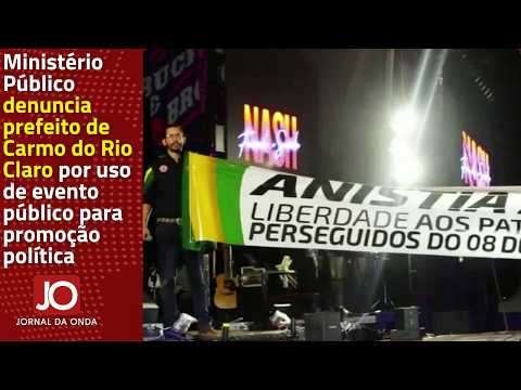 MP DENUNCIA PREFEITO DE CARMO DO RIO CLARO POR USO DE EVENTO PÚBLICO PARA PROMOÇÃO POLÍTICA