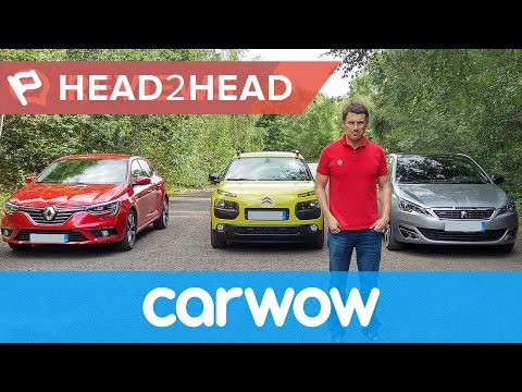 Renault Megane vs Peugeot 308 vs Citroen C4 Cactus 2017 review | Head2head