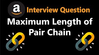 YouTube video 'Maximum Length of Pair Chain - Leetcode 646 - Python'