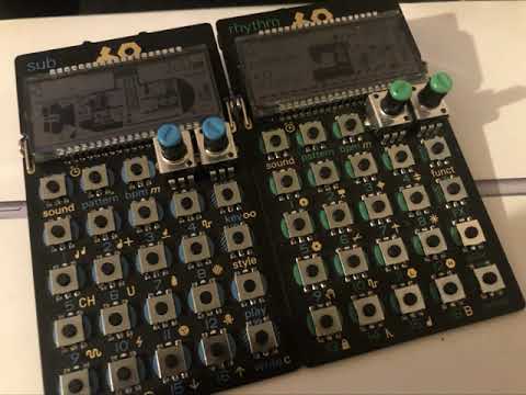 🤖🎵PO12 Rhythm + PO-14 Sub Pocket Operator. Full track