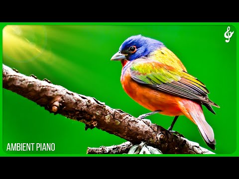 Beautiful Relaxing Music With Bird Sounds 🦜 Piano Music, Positive Energy For Morning, Study and Wo