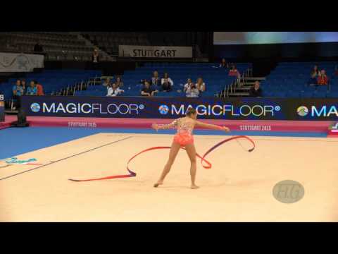 Veronica BERTOLINI (ITA) 2015 Rhythmic Worlds Stuttgart - Qualifications Ribbon