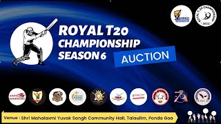 AUCTION (Full Video) | ROYAL T20 CHAMPIONSHIP SEASON 6 2022