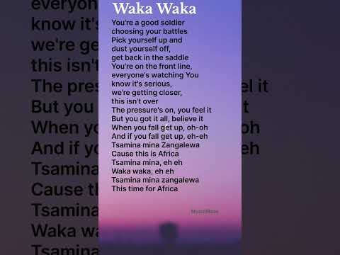 Waka Waka (This Time for Africa)- Shakira lyrics #wakawaka #lyrics
