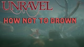 How not to drown and cross over the water ( puzzle in Berry Mire level )- Unravel Game