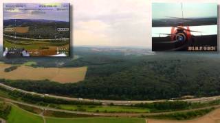 preview picture of video 'Skywalker 3 Cam Flight with the EagleEye FPV Station activated.'