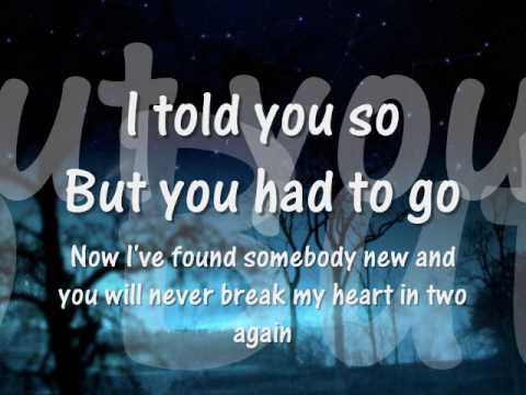 i told you so carrie underwood lyrics
