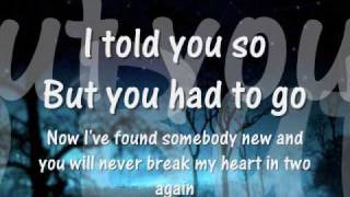 i told you so carrie underwood lyrics