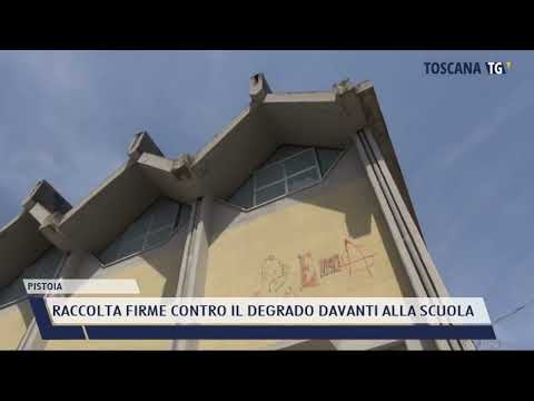 2022-05-02 PISTOIA - RACCOLTA FIRME CONTRO IL DEGRADO DAVANTI ALLA SCUOLA