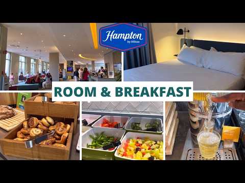 Hampton by Hilton Hotel Room Tour & Breakfast | A Calm and Comfortable Stay In Konstanz, Germany
