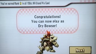 Every way to Unlock Dry Bowser in Mario Kart Wii