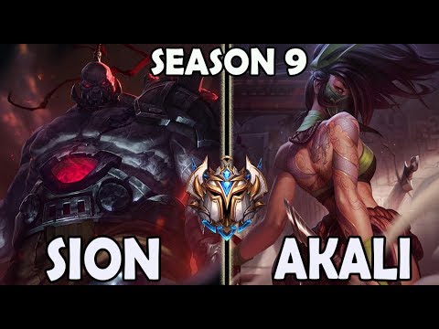 SKT T1 Faker SION vs AKALI (MID) Ranked Challenger Korea