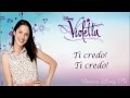 Violetta - Ti Credo (Te Creo) Karaoke 
