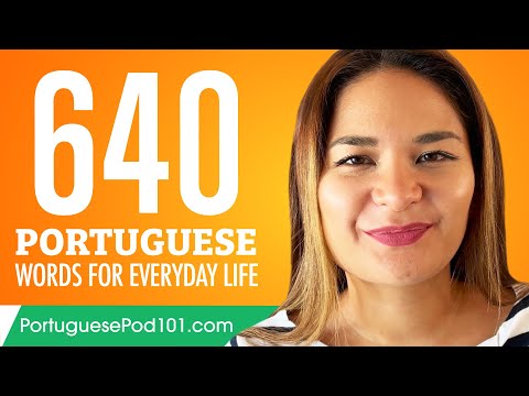 640 Portuguese Words for Everyday Life - Basic Vocabulary #32