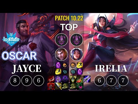 hyF Oscar Jayce vs Irelia Top - KR Patch 10.22