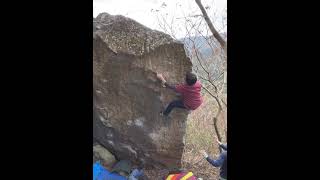 Video thumbnail of サンセットダディー (Sunset Daddy), 1級 (7a). 湯河原 (Yugawara)