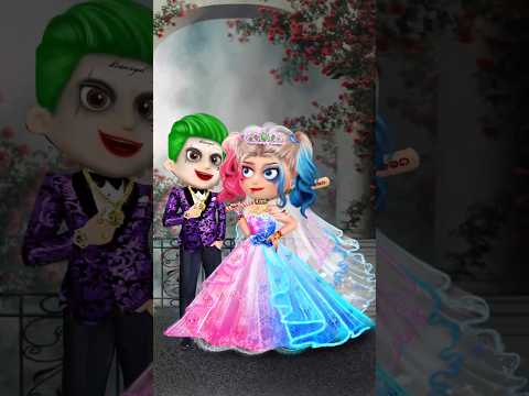 Ryder Pawpatrol And Katie Glow Up Harley Queen, Joker And Get Maried - Pawpatrol Cartoon Art #short