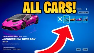 How To Get ALL Rocket Racing Cars NOW FREE In Fortnite! (Lamborghini Huracan STO)
