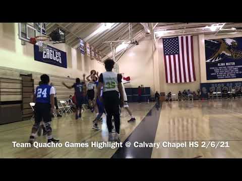 Team Quachro 12U Games Highlight @ Calvary Chapel HS 2/6/21