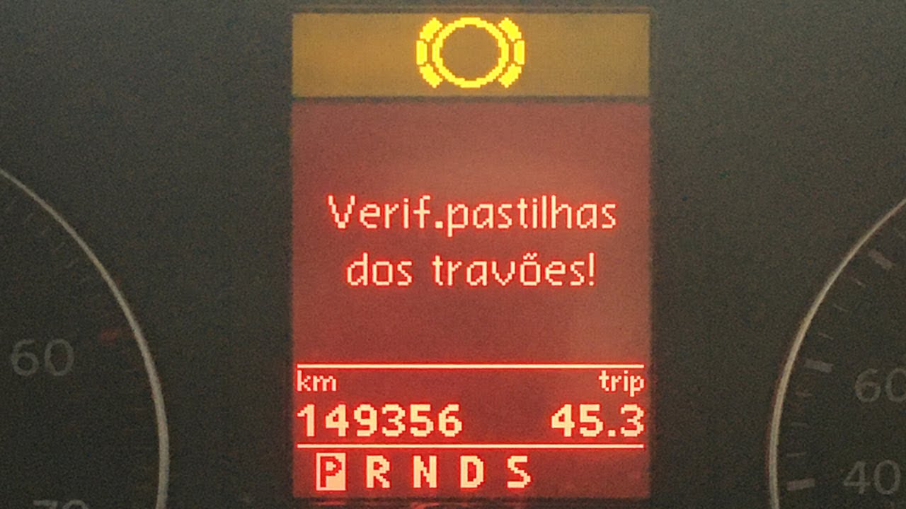 Jetta MK5 - Como resolver o alerta de desgaste das pastilhas