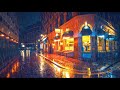 London Rain Walk At Night Mayfair Marylebone 4K Ambient Umbrella Rain Sounds