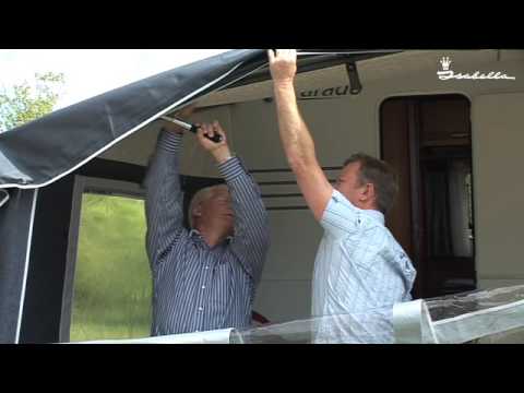 Guide til opstilling af fortelt til ældre campingvogne - Isabella Opus