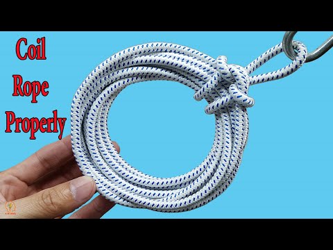 How to Coil a Rope - The PROPERLY Way to Coil Rope #4 @9DIYCrafts