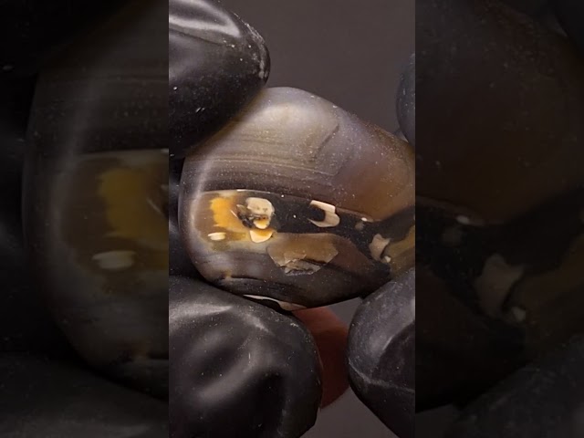 حجر عقيق بافوري طبيعي