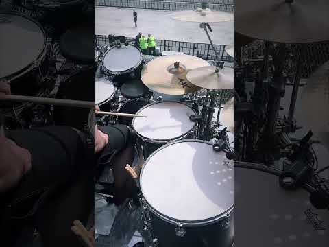 Christoph Schneider (Rammstein) drumset soundcheck by Rossi Rossberg 2023