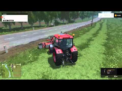 Lets Play Farming Simulator 15 Gold Sosnovka map" Underpowered mowing""