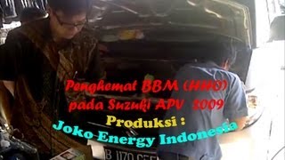 preview picture of video 'Fuel saver (HHO) on Suzuki APV 2009'