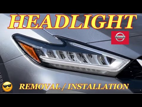 NISSAN MAXIMA HEADLIGHT REMOVAL / INSTALLATION Without Removing the Bumper