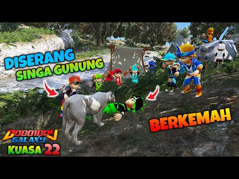 KELUARGA BOBOIBOY BERKEMAH DEKAT SUNGAI DAN DI SERANG SINGA GUNUNG - GTA 5 MOD