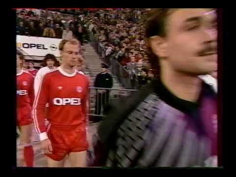 BAYERN MUNICH-ETOILE ROUGE BELGRADE 1/2 FINALE ALLER COUPE D'EUROPE DES CLUBS CHAMPIONS 1990-1991